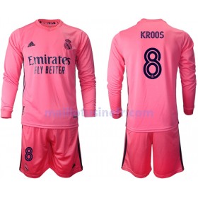 Maillot de Foot Real Madrid Toni Kroos 8 Extérieur 2020-21 Manches Longues - Enfant